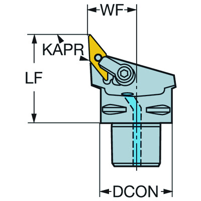 Sandvik Coromant C3-MVJNR-22045-16T-Max P, snij-unit voor draaien
