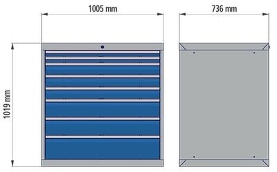 BEDRUNKA 700/1122V10A Ladenkast R 24-24