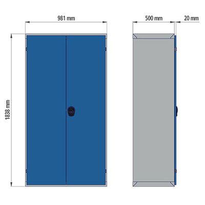 BEDRUNKA 02.2118.04/3A CNC-draaideurkast R 36-16