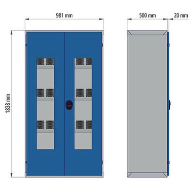 BEDRUNKA 04.2118.00A CNC-draaideurkast R 36-16