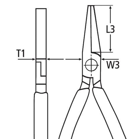 KNIPEX 2001-160 PLATBEKTANG