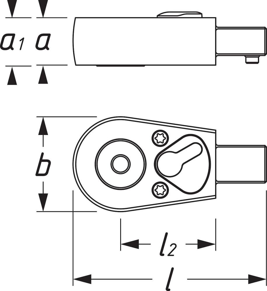HAZET 6408 Omschakelratels Voor Bits
