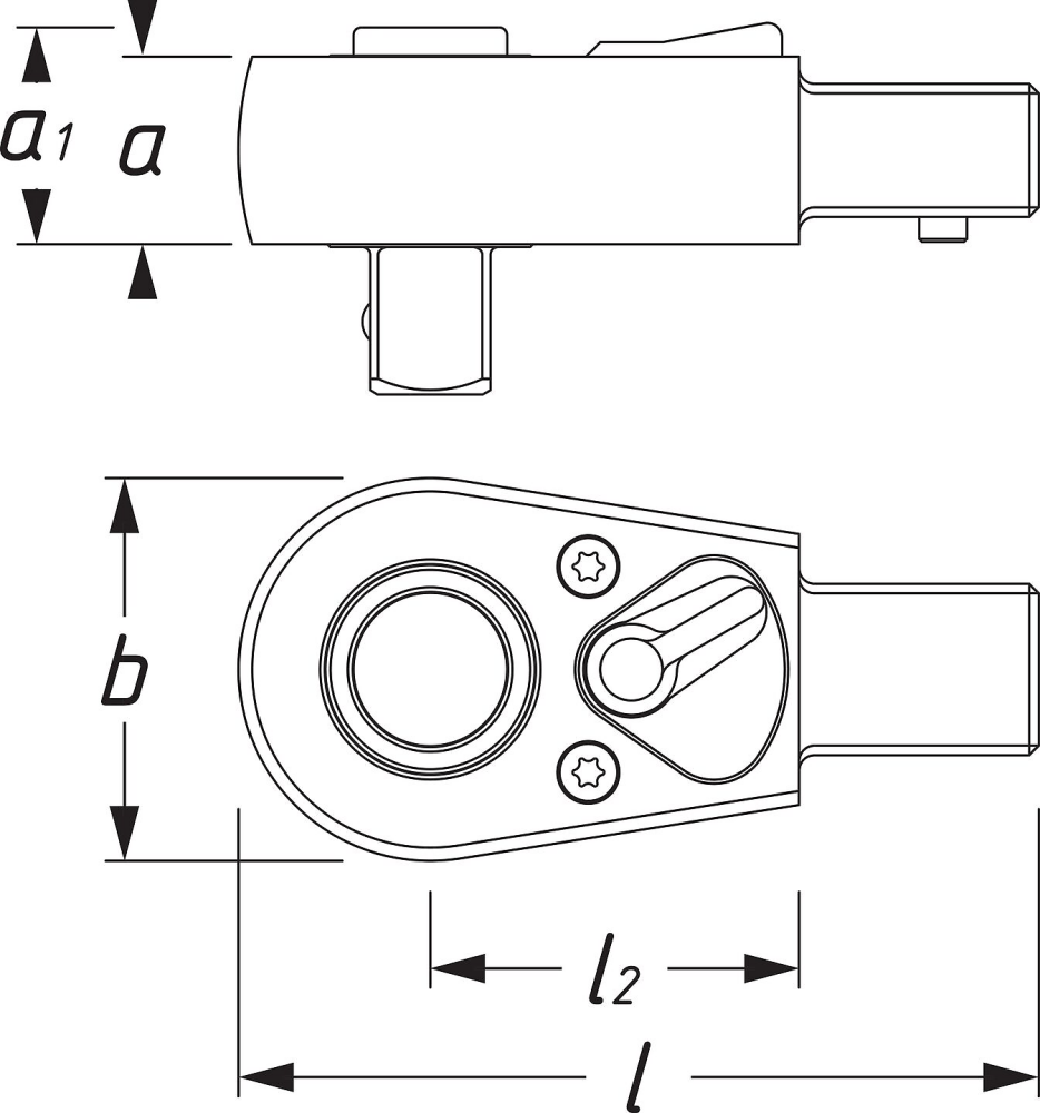 HAZET 6404-1S Insteekomschakel Ratel
