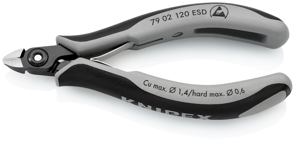 KNIPEX 7902-120 ZIJSN.TANG ESD