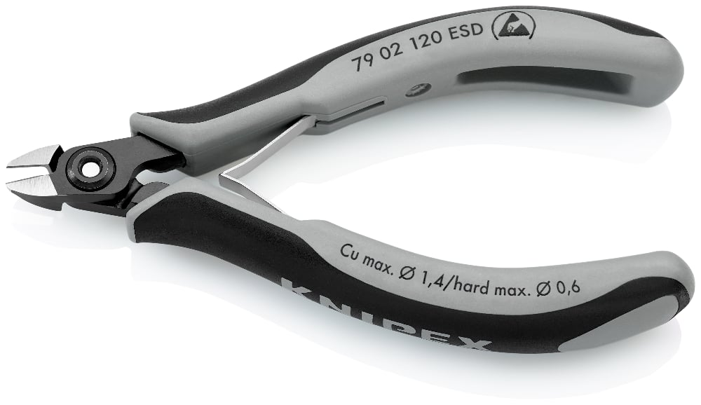 KNIPEX 7902-120 ZIJSN.TANG ESD