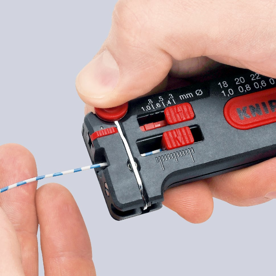 KNIPEX 1280-040SB MINI AFSTRI. 0,12 - 0,4MM