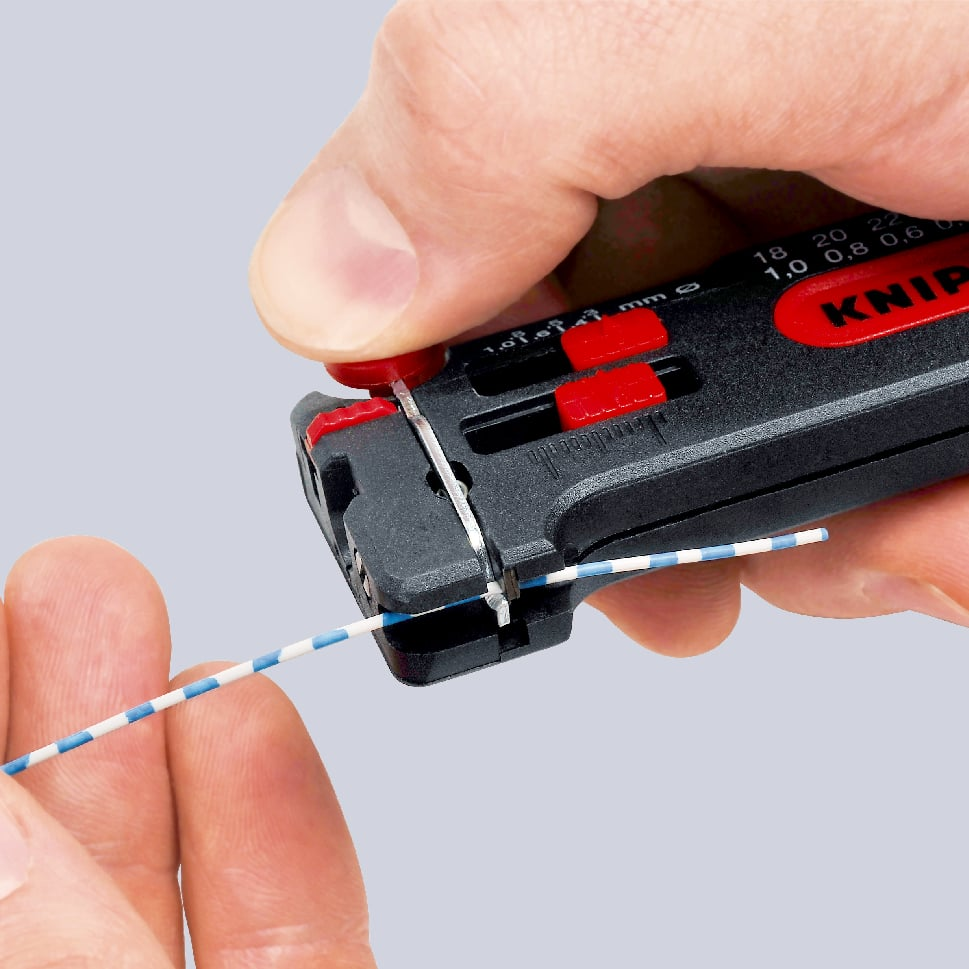 KNIPEX 1280-040SB MINI AFSTRI. 0,12 - 0,4MM