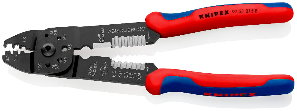 KNIPEX 9721-215B KRIMPTANG