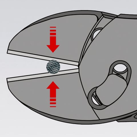 KNIPEX 7372 180F KRACHTKNIPTANG