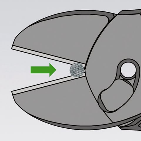 KNIPEX 7372 180F KRACHTKNIPTANG