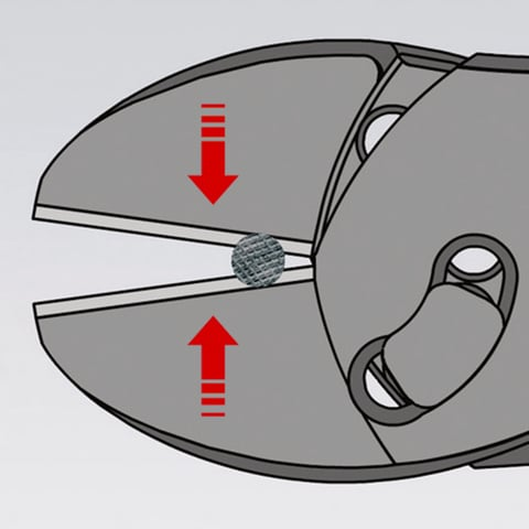 KNIPEX 7372 180F KRACHTKNIPTANG