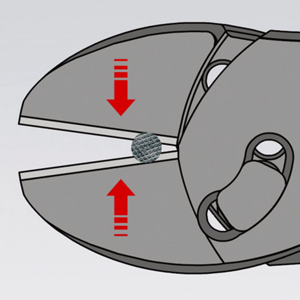 KNIPEX 7372 180F KRACHTKNIPTANG