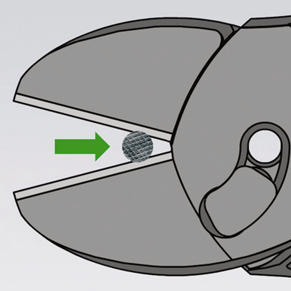 KNIPEX 7372 180F KRACHTKNIPTANG
