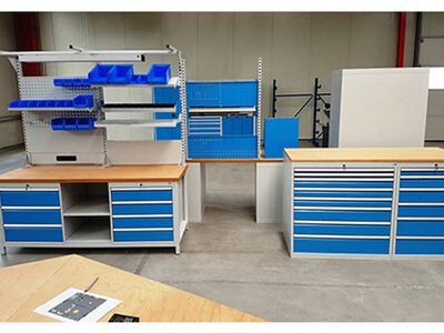 BEDRUNKA BAKJE BLAUW 100x95/65X50 (MM)