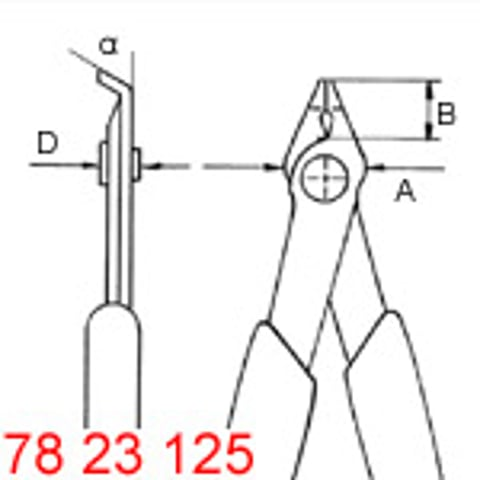 KNIPEX 7823 ELEKTRONICA-TANG