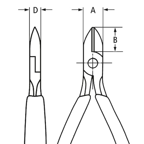 KNIPEX 7622-125    ZIJSNIJTANG