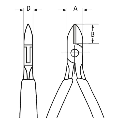 KNIPEX 7702-115 EL.ZIJSNIJTANG