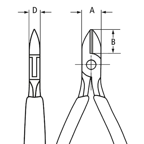 KNIPEX 7702-115 EL.ZIJSNIJTANG