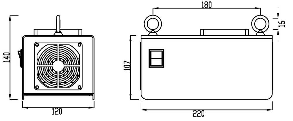 AJR UV LAMP AUFL-8 Bloklamp