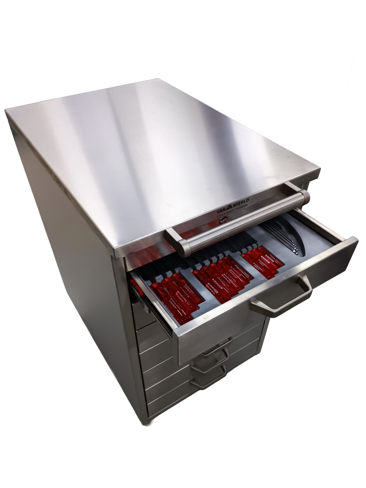 RVS Tooltrolley 7 Lades 520x700x950mm